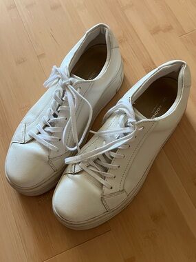 Vagabond platform White Leather Lace-Up Sneakers 39